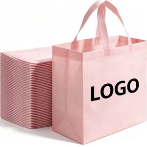 Custom Biodegradable Reusable Bulk Shopping Non Woven Grocery <b>Handbags</b> Shoulder Handles for Exhibition Environmental Protection - Product Image 1