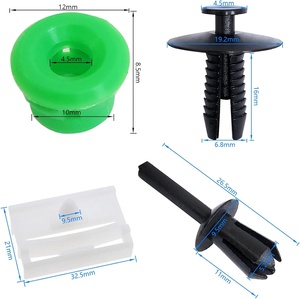 85개 자동차 플라스틱 바디 클립 푸시 타입 리벳 모음 세트 - Product Image 2