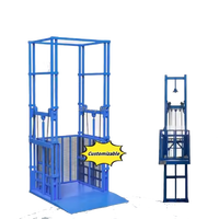 Ascenseur à double voie 3 étages 2 étages pour escaliers Cargo Lif Warehouse Workling Hydrauliic Cargo Goods Lift Elevator for Construction