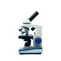 C-23 Student Science Microscope with Double-Layer Mechanical Platform LED Light Source Monocular Microscope