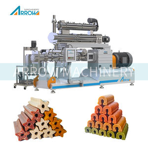 Línea de producción automática para masticar perros, máquina para hacer bocadillos de alimentos saludables para mascotas con tecnología de retención de nutrientes - Product Image 3