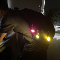 Portable Sécurité Signal Lampe Silicone Sac À Dos Lumières Étanche Nuit Sécurité 3 LED Vélo Randonnée Surbrillance Lumière
