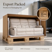 Canapé inclinable en cuir crème trois places avec poche latérale, électrique, pour salon, vente en gros, directement de l'usine