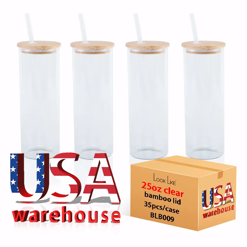 Usa Warehouse Custom 12 Oz 20 Oz Sublimation Blank Straight Beer Straight Small Double Wall Wine Water Glass Tumbler With Lid