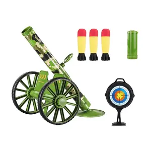 New items soft bullet cannonball launcher toy mortar set push tires blaster shooting toy tactical chase missile game for kids