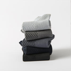 5 जोड़े बांस के कपास के मोज़े बॉक्स में बांस के कपास के मोजे, औपचारिक रूप से पुरुषों के मोजे के साथ काम करता है - Product Image 4