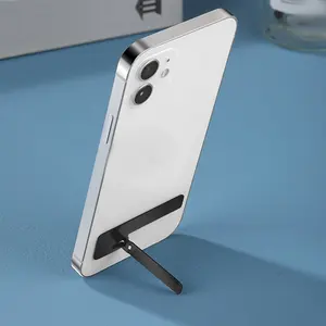 אופקי ואנכי שולחן Stand מחזיק עבור iPhone 14, Ultra Slim מתכת טלפון סלולרי Kickstand מחזיק מותאם אישית הדפסת לוגו