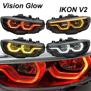 Faro Delantero VG Auto Blanco Amarillo Ámbar Rojo V2 Estilo IKON Drl para <span class=keywords><strong>BMW</strong></span> Serie 4 F32 F33 F36 F80 F82 F8X <span class=keywords><strong>M3</strong></span> M4 con Emark - Product Image 1