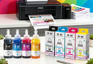 Bouteille d'encre de recharge Cocolor 672 T672 compatible avec les imprimantes Epson L310 L380 L365 L220 L110 L300 L565 L310W L360W L565W EcoTank - Product Image 2
