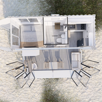 Péniche modulaire de luxe pour conteneur à ossature acier pour hôtel flottant utilisation carport
