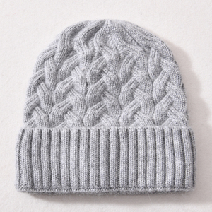 Jxwatcher Cáp Cashmere Dệt Kim Toque Bán Buôn Satin Lót Bên Trong Mùa Đông Mũ Mềm Phụ Nữ Còng Tùy Chỉnh Beanie Mũ Với Satin - Product Image 3