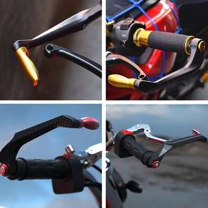 Accesorios universales para motocicleta, protector de palanca de aluminio, Protector de manos para manillar, producto de sistemas corporales - Product Image 5