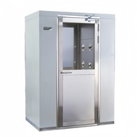 Pintu Air Shower Ruang Bersih Baja Anti Karat Baru dengan Filter HEPA 1500W Induksi Inframerah untuk Penggunaan Pabrik