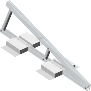 Système de montage solaire ARTSIGN U-Trough, support PV en aluminium pour installation sur toit plat - Product Image 1