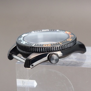 Boîtier de montre noir modifié <span class=keywords><strong>Seiko</strong></span> SPB185/SPB187J1 <span class=keywords><strong>Mod</strong></span> SKX pièces Fit NH35 NH36 mouvement 28.5mm cadran verre saphir - Product Image 3