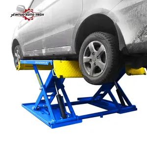 Jintuo hydraulic garage car ramps jack electric scissor lift platform for hydraulic car floor lifting wash ramp