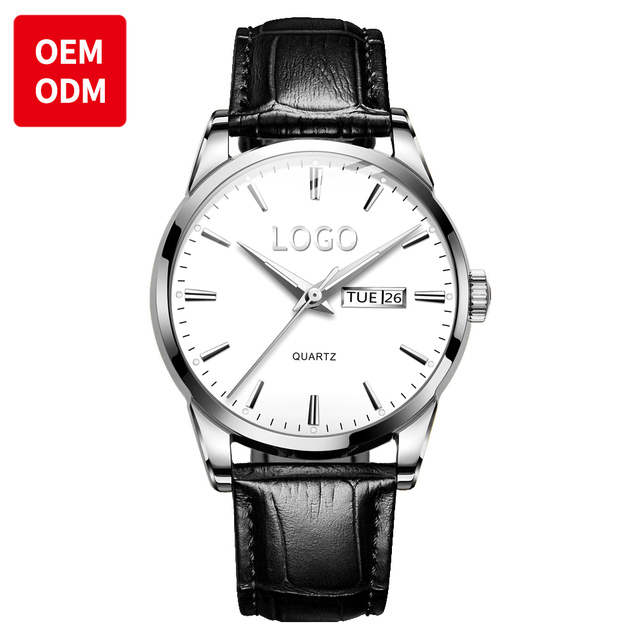 OEM ODM 6898 Factory Luxury Business Design Wrist Watches Classic Luxury Quartz Belt Calendar Waterproof Gift with Alloy Case