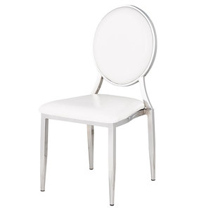 Commercial Furniture Top Quality Wedding Metal Frame <b>Round</b> Back Hotel Banquet <b>Chair</b> - Product Image 1