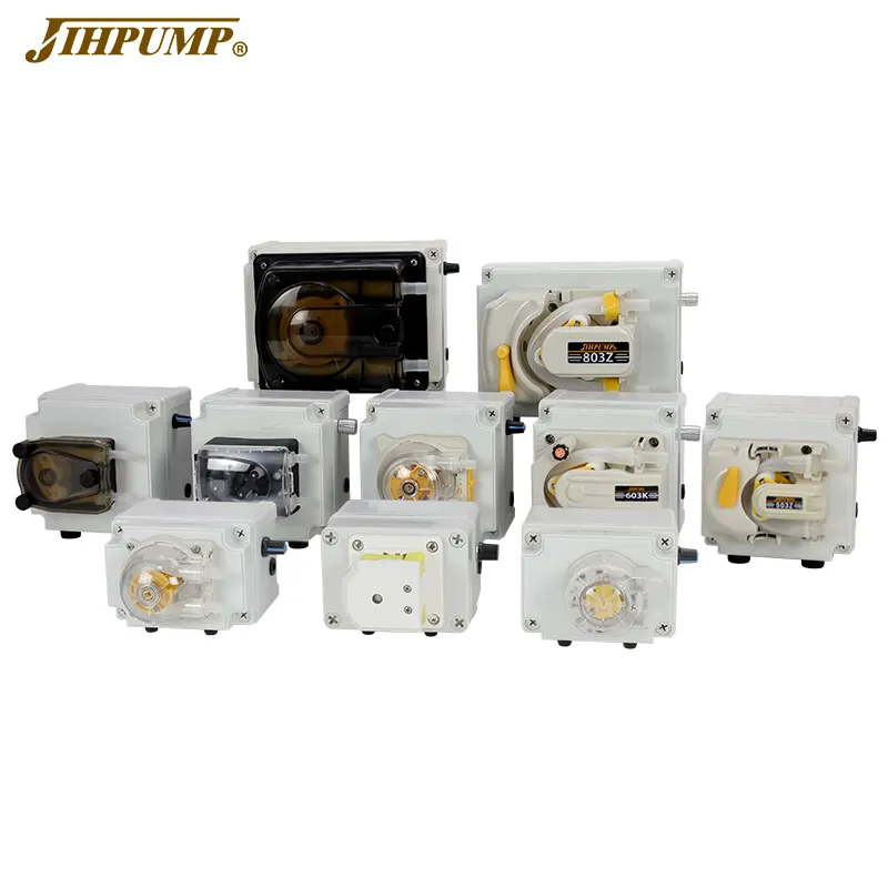 JIHPUMP Máy Bơm Định Lượng Hóa Chất Lưu Lượng Cao Nhỏ Bơm Ống Công Nghiệp Bơm Phân Phối Nhu Động Chuyển Chất Lỏng