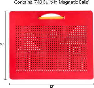 Tableau magnétique <span class=keywords><strong>Playmags</strong></span>, grande tablette d'écriture pour enfants &amp;   Perles magnétiques pour tout-petits avec stylet de dessin - Product Image 2
