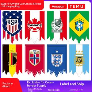 Bandera 2026 para EE. UU., Canadá, México, 48 Equipos, Bandera Conmemorativa de Equipos de Fútbol, Tela de Poliéster, Personalizada, para Uso en Bares y Eventos Deportivos - Product Image 2