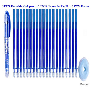Stylo bille effaçable pour étudiant, encre multicolore 0,5 mm, rechargeable, ensemble de papeterie scolaire et de bureau avec corps en plastique personnalisable - Product Image 3