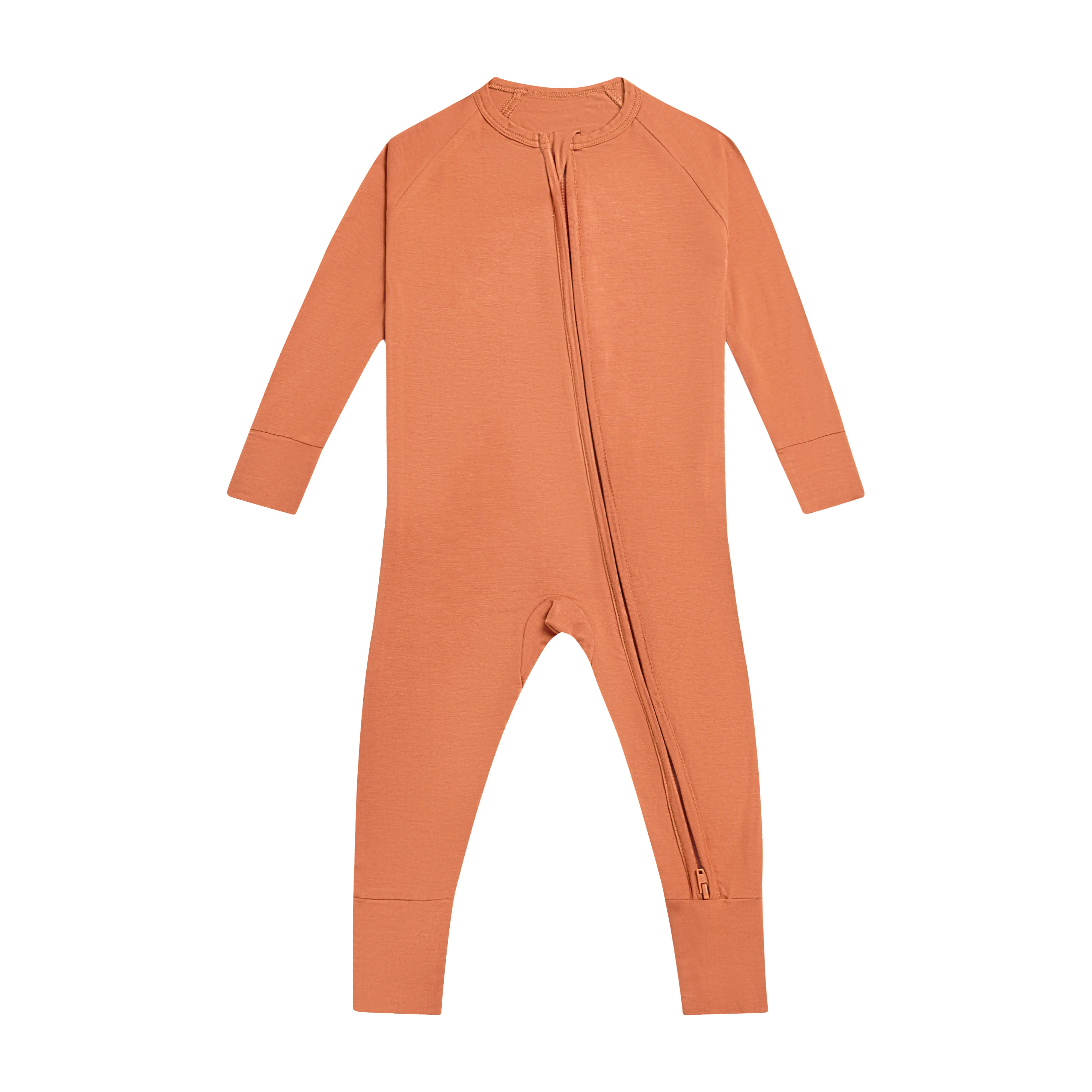 Tùy Chỉnh In Tre Vải Trẻ Sơ Sinh Bé Trẻ Sơ Sinh Dây Kéo Quần Áo Onesie Rompers Tre Viscose Toddler Đồ Ngủ Quần Áo Ngủ