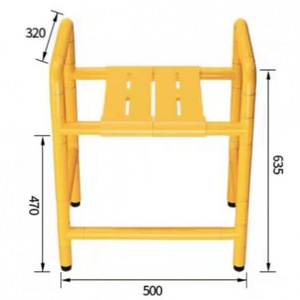 Xingang Rubber Plastic <b>Folding</b> Shower <b>Stool</b> Stainless Steel Non Slip Bath Seat For Elderly Bathroom Safety Equipment - Product Image 3