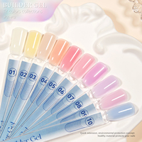 Vendeeni vente en gros gelée acrylique Poly Gel constructeur Gel pour l'extension des ongles 12 couleurs de haute qualité