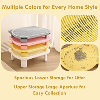Nouveau tapis de litière pour chat étanche à l'eau tapis de piégeage de litière grand tapis de litière pour chat double couche pour la Protection du sol Kitty