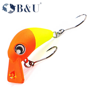 Señuelo de Pesca B&U JT22 de 26 mm y 1.8 g, Señuelo de Plástico ABS Duro, Tipo Crankbait, para Río, Lago, Agua Dulce y Salada, para Pesca de Tilapia, Bluegill y <span class=keywords><strong>Sunfish</strong></span> - Product Image 1
