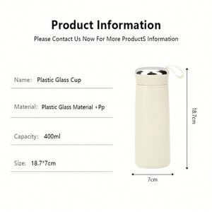 Botella de Agua de Vidrio Personalizada con Vacío, 13oz/400ml, Termo de Vidrio para Té y Agua con Logotipo - Product Image 3