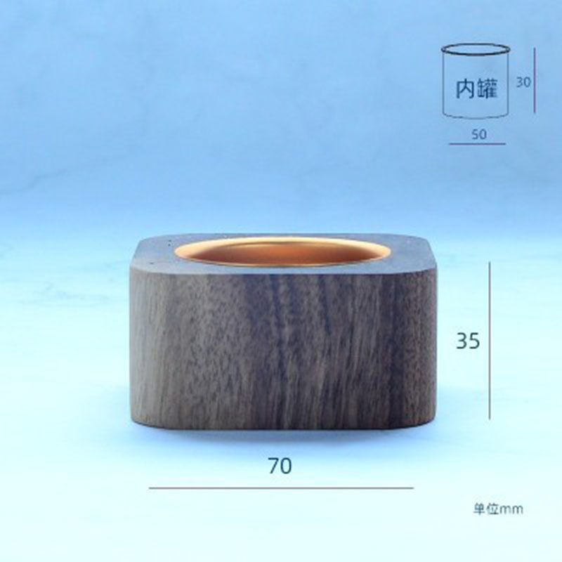 Black walnut wood 3.5*7cm