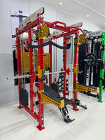REYK REYK39 Machine à câbles en acier - Équipement de musculation multifonction Smith Front pour entraînement biceps et triceps, pile de poids 75 kg, universel unisexe
