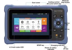 Akıllı <span class=keywords><strong>OTDR</strong></span> SM 1310nm 1550nm 26/24dB fabrika fiyat mesafe <span class=keywords><strong>OTDR</strong></span> VFL OLS OPM olay haritası Fiber optik Mini <span class=keywords><strong>Otdr</strong></span> - Product Image 2