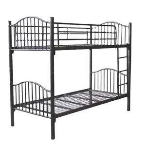 免费样品卧室家具成人钢铁金属特大单时尚双层床价格