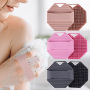 Trending Silicone Body Scrubber Buffer Brush with Silicone <b>Shower</b> <b>Sponge</b> Loofah Bath Brushes Exfoliating Body Scrubbers - Product Image 3