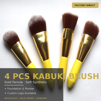 Ensemble de 9 pinceaux de maquillage pour la taille, kit complet d'outils de maquillage pour débutants, pinceaux à poils doux de différents types, tous inclus