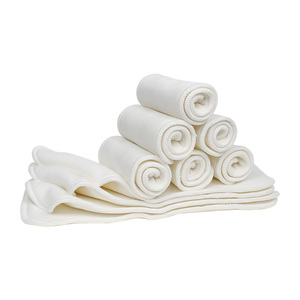 Inserts de couches pour bébés en coton de <span class=keywords><strong>bambou</strong></span> biologique à 4 couches personnalisables, super absorbants et Couche Bébé en Gros pour bébés - Product Image 1