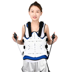 Soporte toracolumbar ajustable con forro transpirable, correas traseras antideslizantes y soporte reforzado para la columna vertebral y la zona lumbar. - Product Image 5
