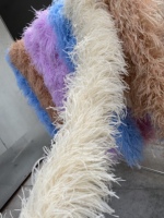Écharpe Boa en plumes d'autruche 6 plis pour femmes pour la maison fête mariage décor de noël bricolage artisanat robe de danse Cosplay accessoires teints