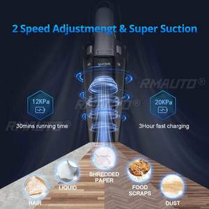 Aspiradora Inalámbrica para Auto de 20000PA, Portátil, de Mano, con 150W de Succión Potente y Luz LED para Limpiar el Interior del Hogar y del Auto - Product Image 3