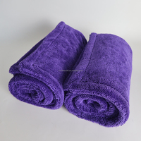 Auto Care 1200 1400 Gsm Twisted Loop Detailing Towels Lavage de voiture Serviettes de séchage en microfibre sans bord