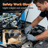 Gants de travail en mousse PU avec paume enduite |   Gants de sécurité légers et respirants en PU pour l'assemblage électronique et automobile