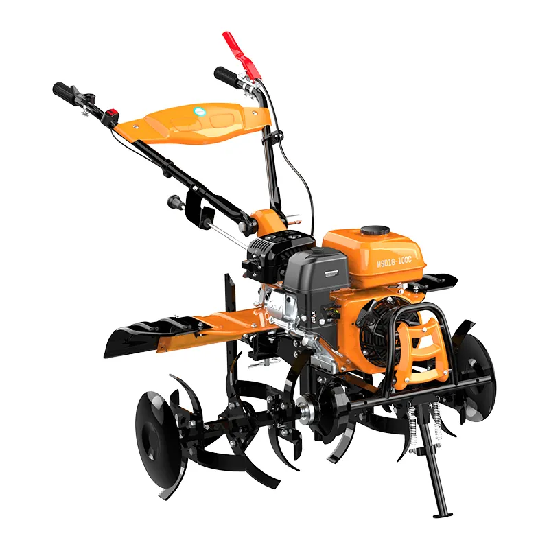 Hwasdan Farm machinery H170F gasoline engine mini power cultivator tiller with rotary tillage