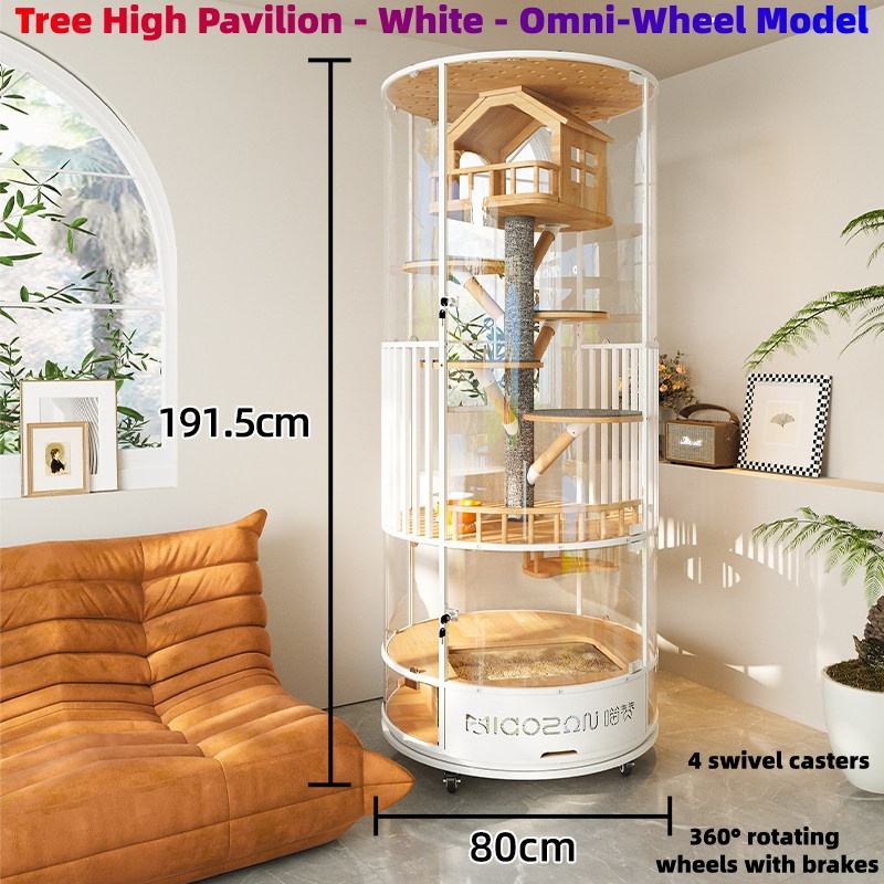 Pavillon Tree High - Blanc - Modèle Omni-Wheel