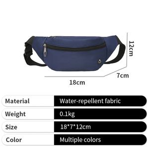 Wholesale Crossbody Shoulder Waterproof Custom Sports Waist Bag With Zipper - Product Image 3