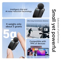Microphone Lavalier sans Fil MP42 Mini avec Connecteur Type C, Réduction du Bruit pour Diffusion en Direct en Extérieur et Utilisation en Conférence