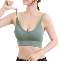 Femmes sans couture respirant sport Fitness soutien-gorge gilet filles Sexy Yoga beauté U dos rembourré Push up soutien-gorge