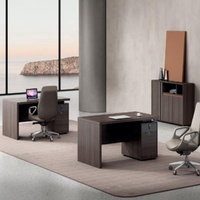 Bureau d'ordinateur moderne de 1.4m à bas prix Panneau en mélamine de petite taille en MDF en forme de L Table solide pour le mobilier de bureau du PDG